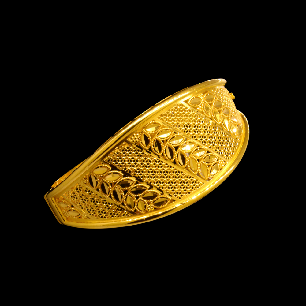 21K Gold Bangle Bracelet – SW23928 image 2 of 2