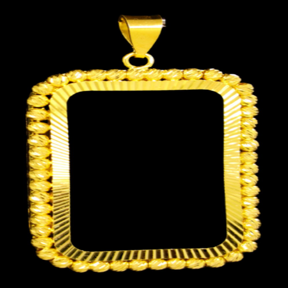 21K Gold Coin Frame