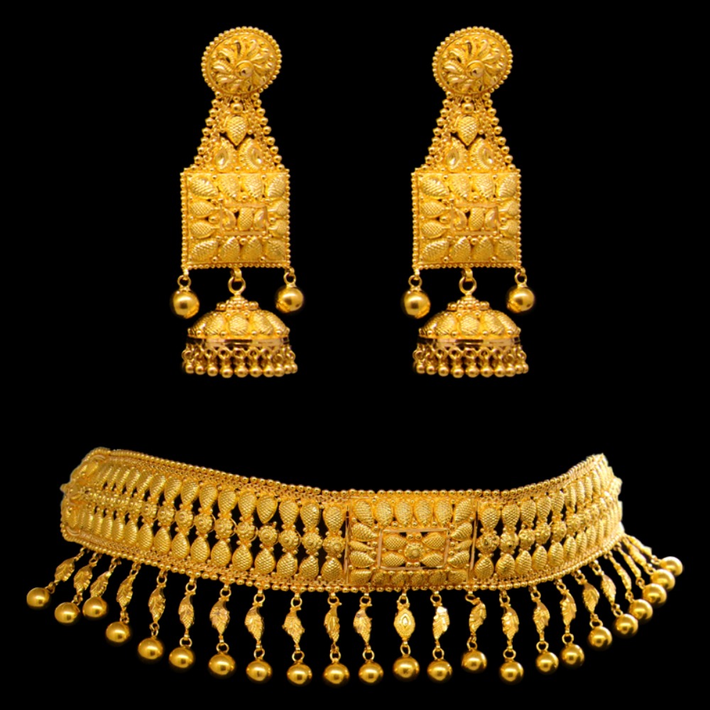 22K Gold Necklace Set
