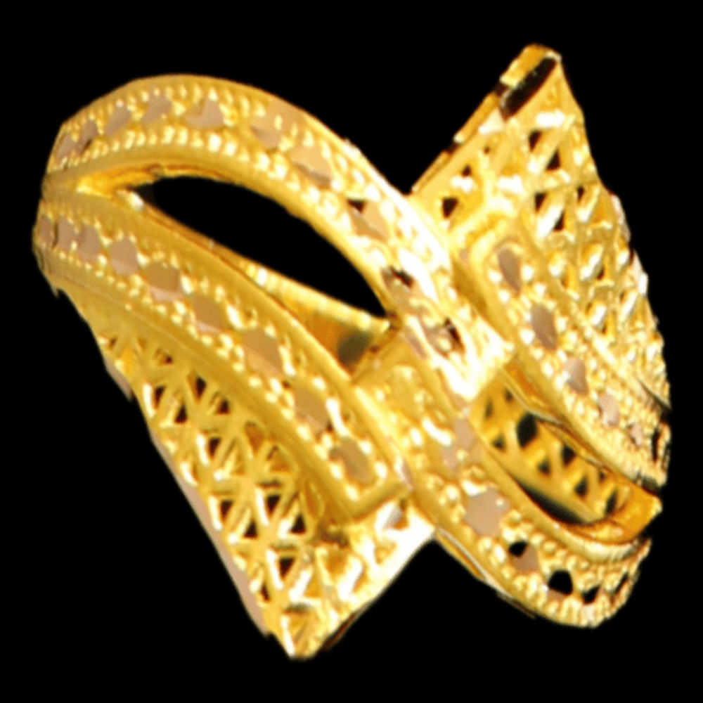 21K Yellow Gold Ring – Size 8 1/2 – SW32455