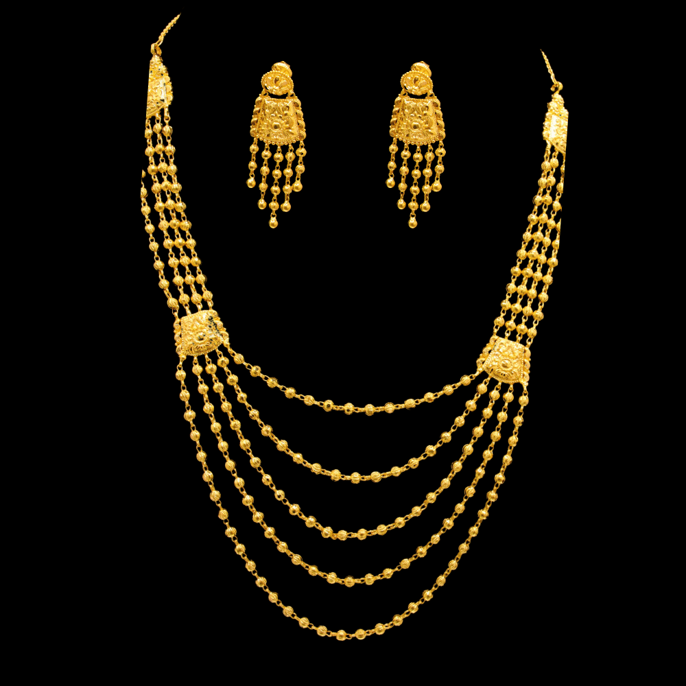 22K Short Necklace Set – SD28389