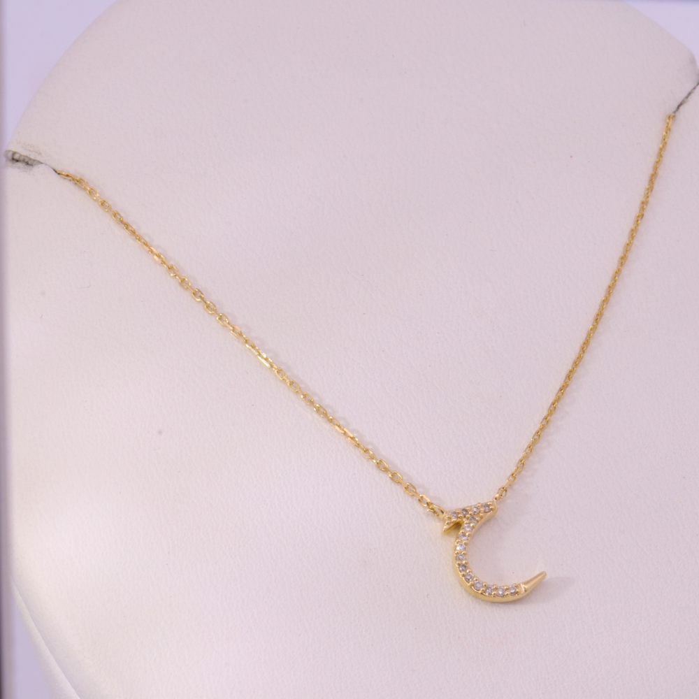 14K Yellow Gold Diamond Necklace – SW24472