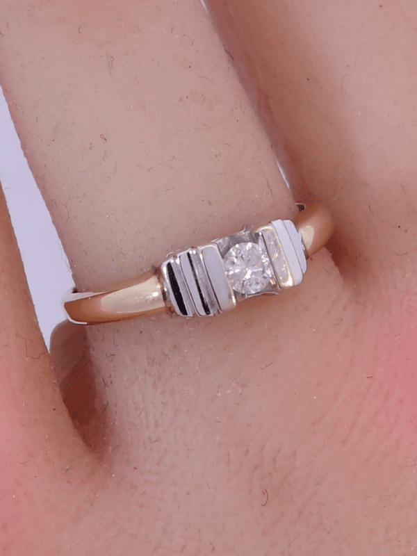 14K Yellow Gold Diamond Ring - SW30678, 5