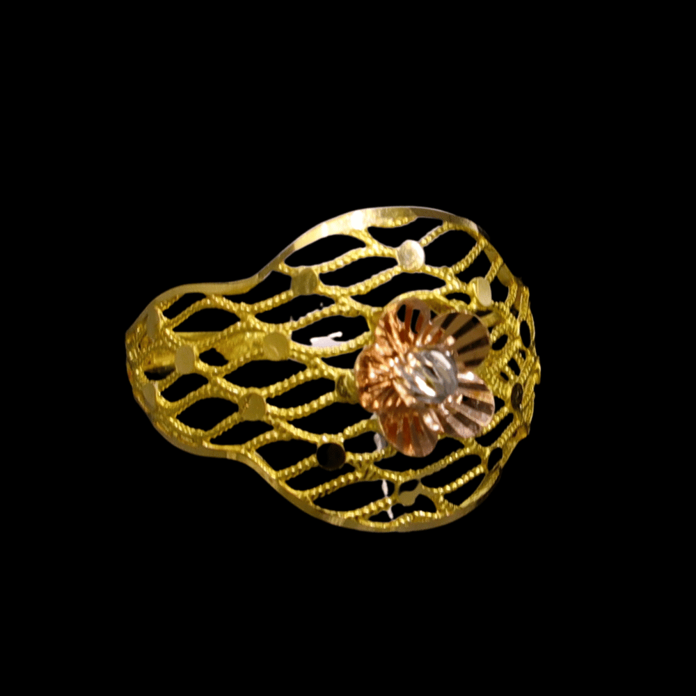 21K Yellow Gold Ring – Size 7 1/2 – SW30237