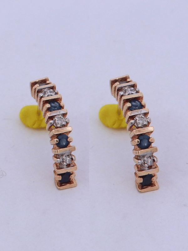 14K Yellow Gold Diamond Earrings – SW32010