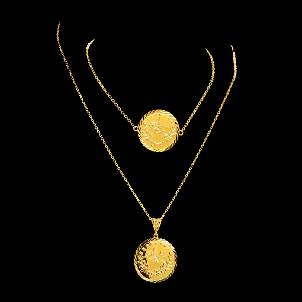 21K Gold Necklace Set