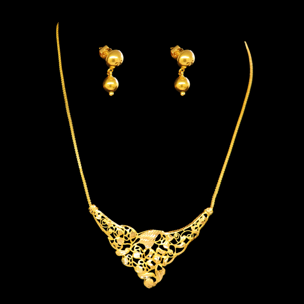 22K Short Necklace Set – SW33199
