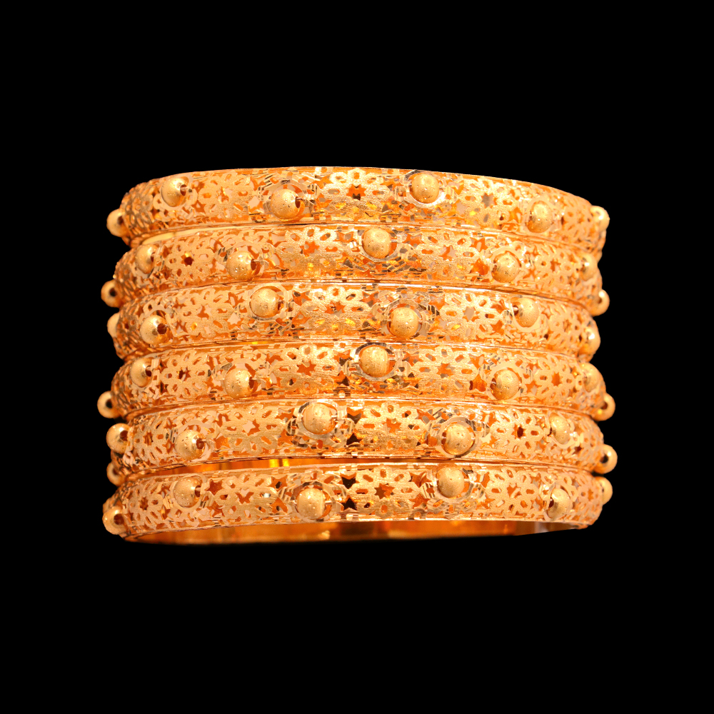 21K Gold Bangle Set, M (20) – SW22345 image 2 of 2