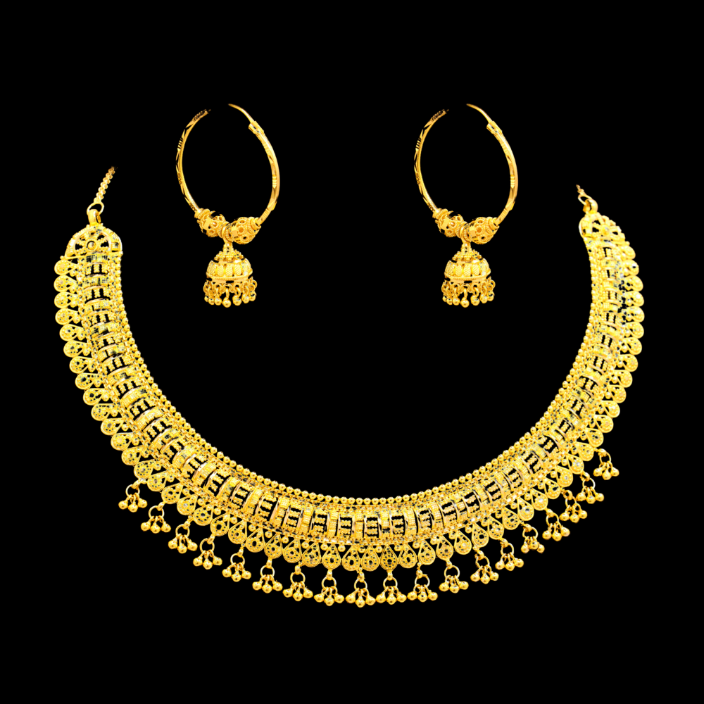 22K Gold Necklace Set