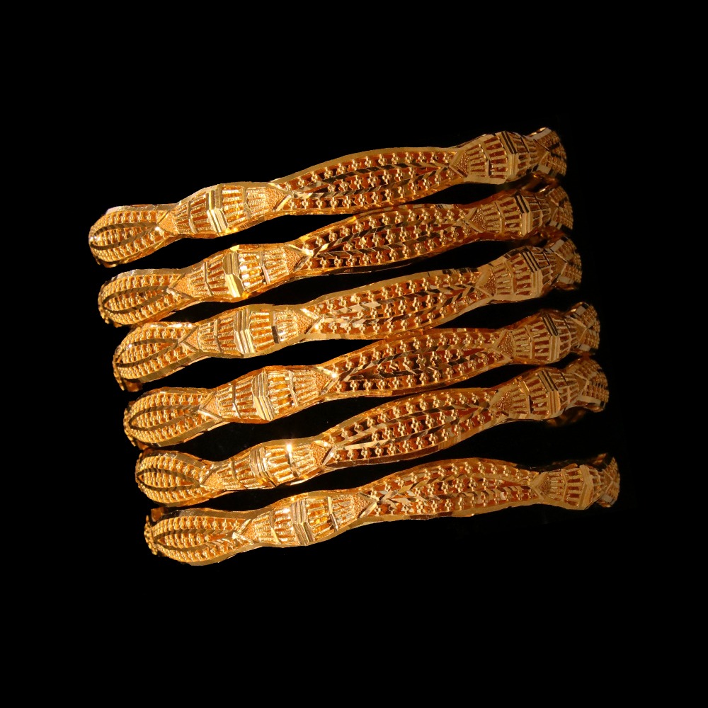 21K Gold Bangle Set, S (19) – SW15447 image 2 of 2