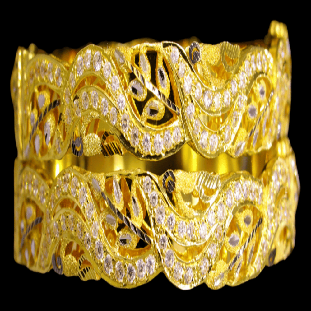 21K Gold Bangle Bracelet – SW29102