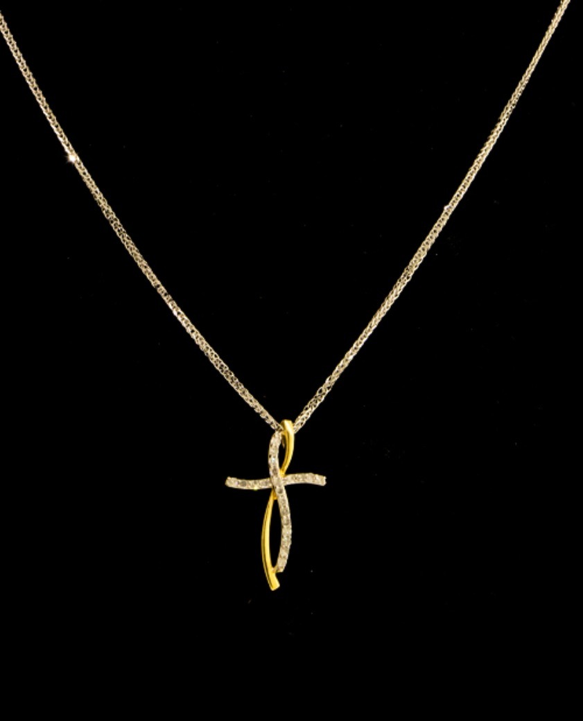 14K White Gold Diamond Necklace – 31527 image 2 of 2