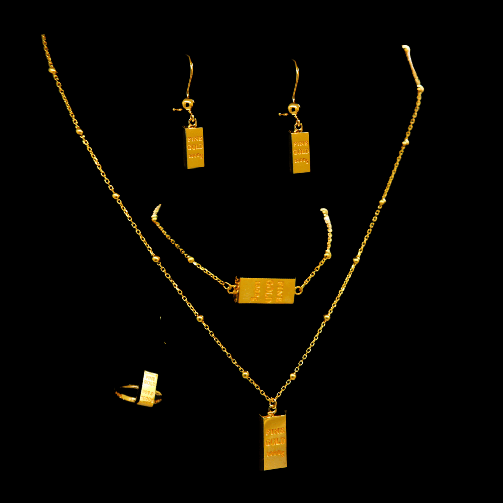 21K Gold Necklace Set