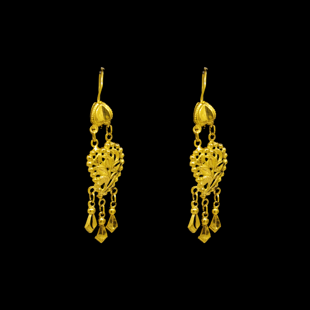21K Gold Drop Earrings - SW29419