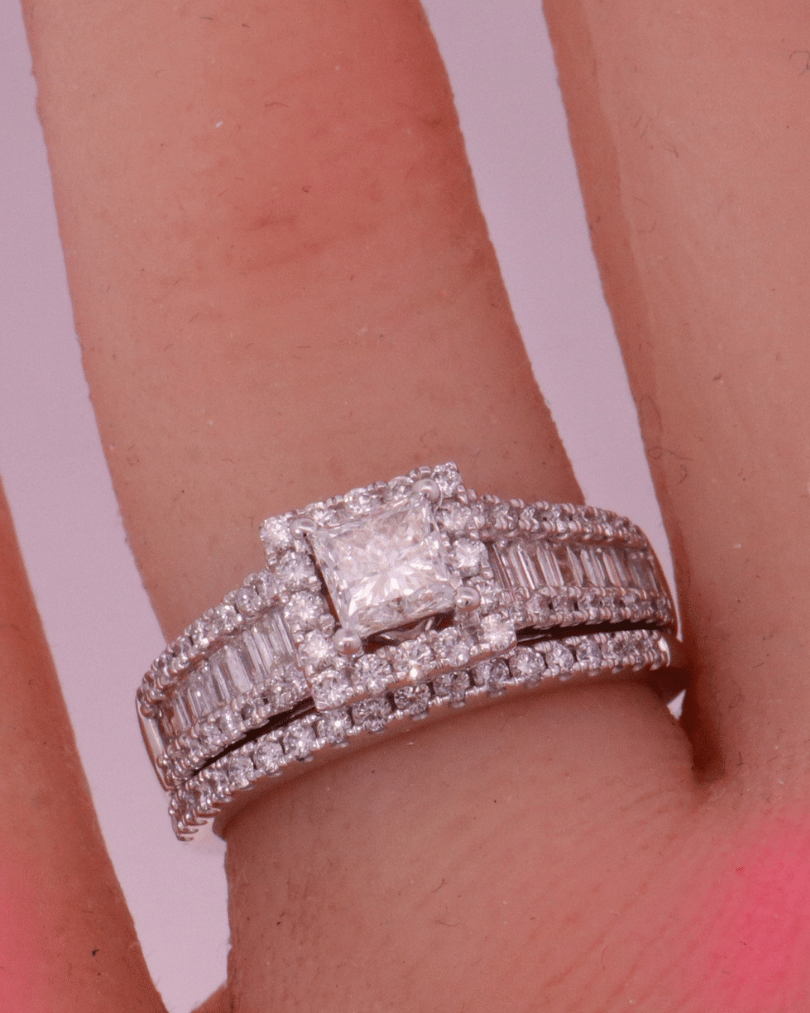 14K White Gold – Size 13 1/2 – SW22576