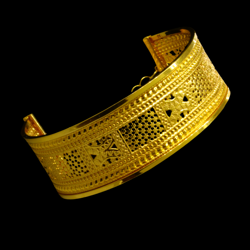 21K Gold Bangle Bracelet – SW24266 image 2 of 2