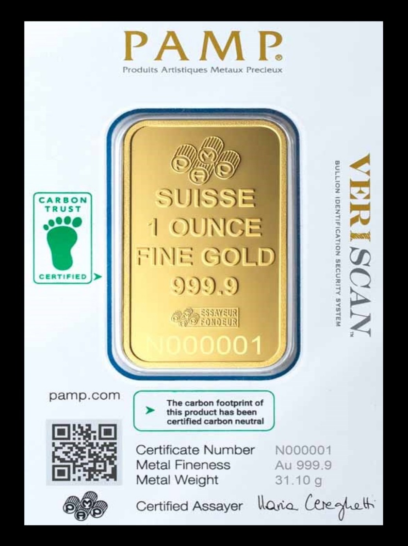 24K GOLD 1 TROY OUNCE PAMP – 0011482 image 2 of 2