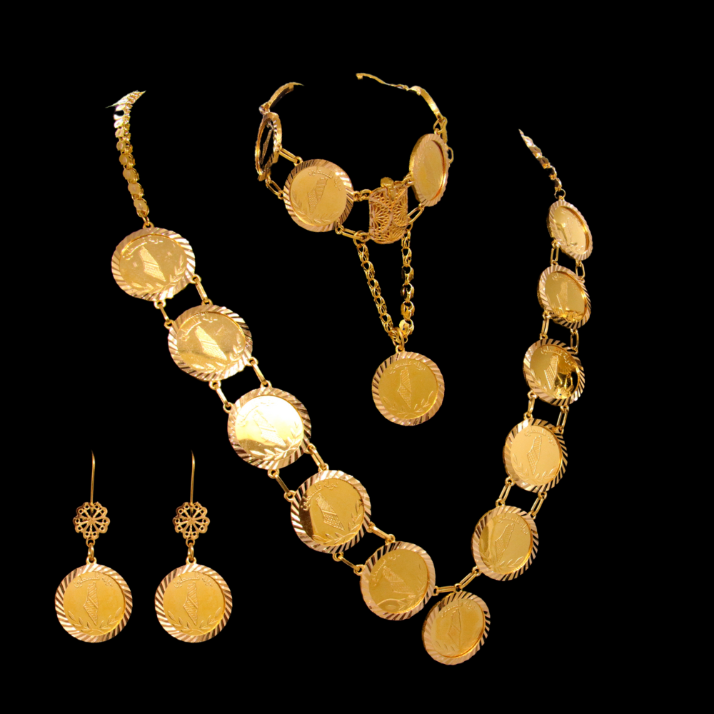 21K Gold Necklace Set