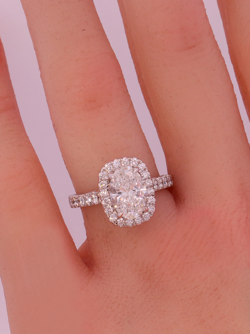 Lab-Diamond Bridal Ring