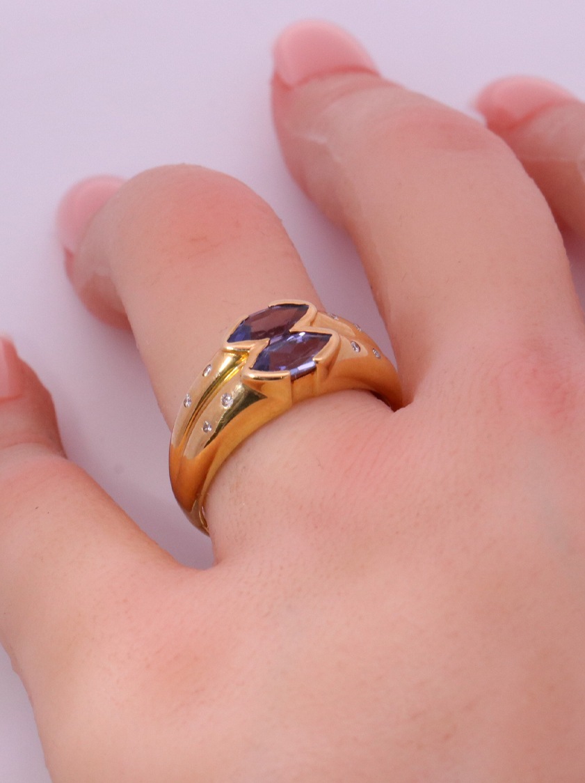14K Yellow Gold Diamond Ring - – SW10196