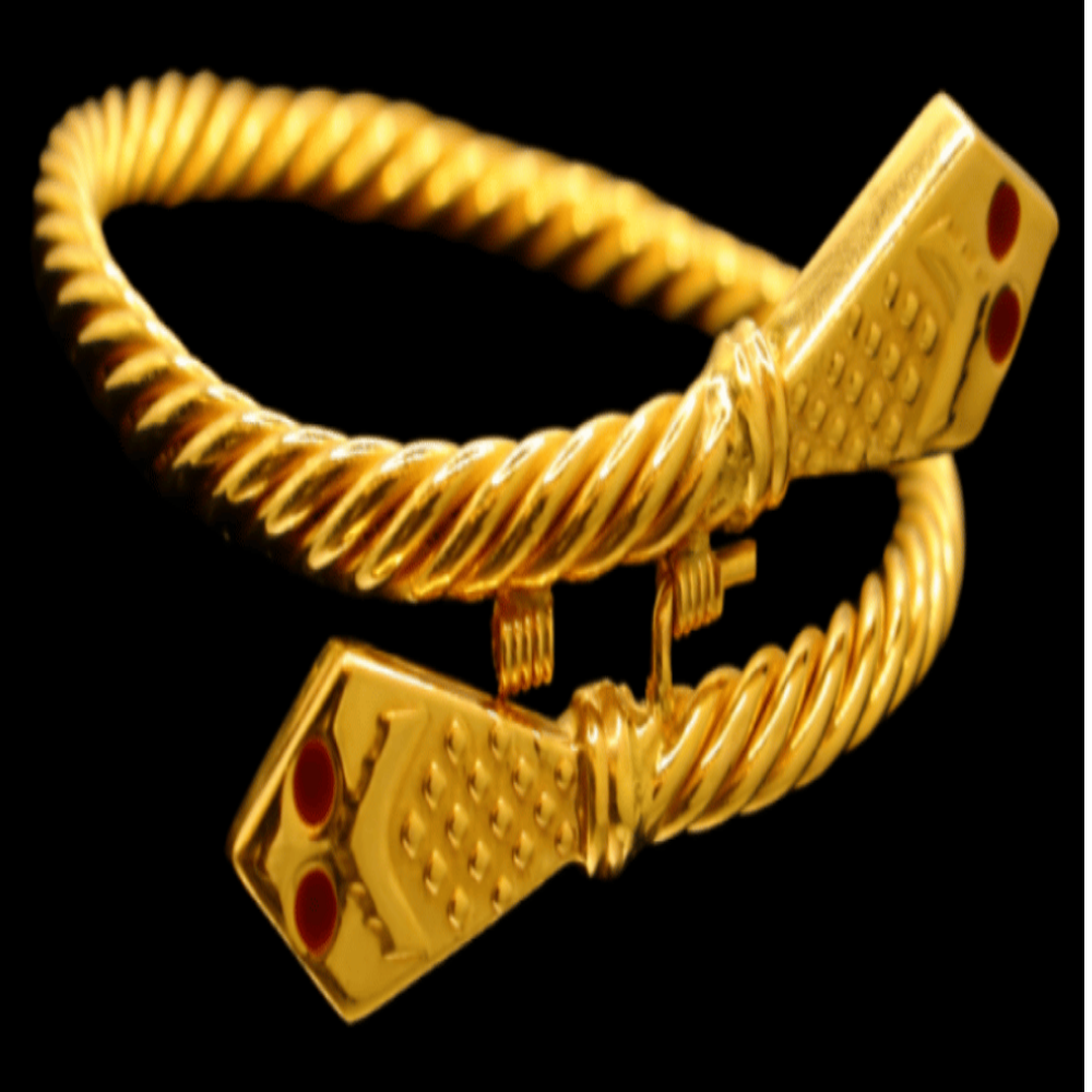 21K Gold Bangle Bracelet – SB28078