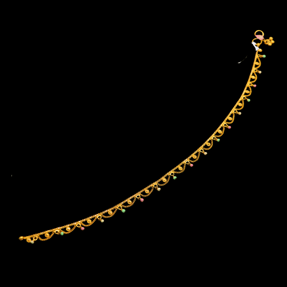 22K Gold Anklet