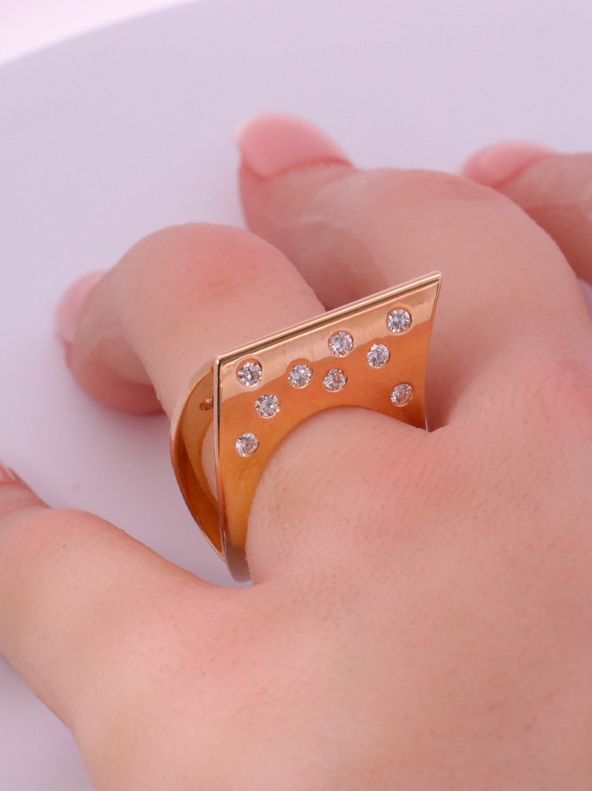 14K Yellow Gold Diamond Ring - – SW10186