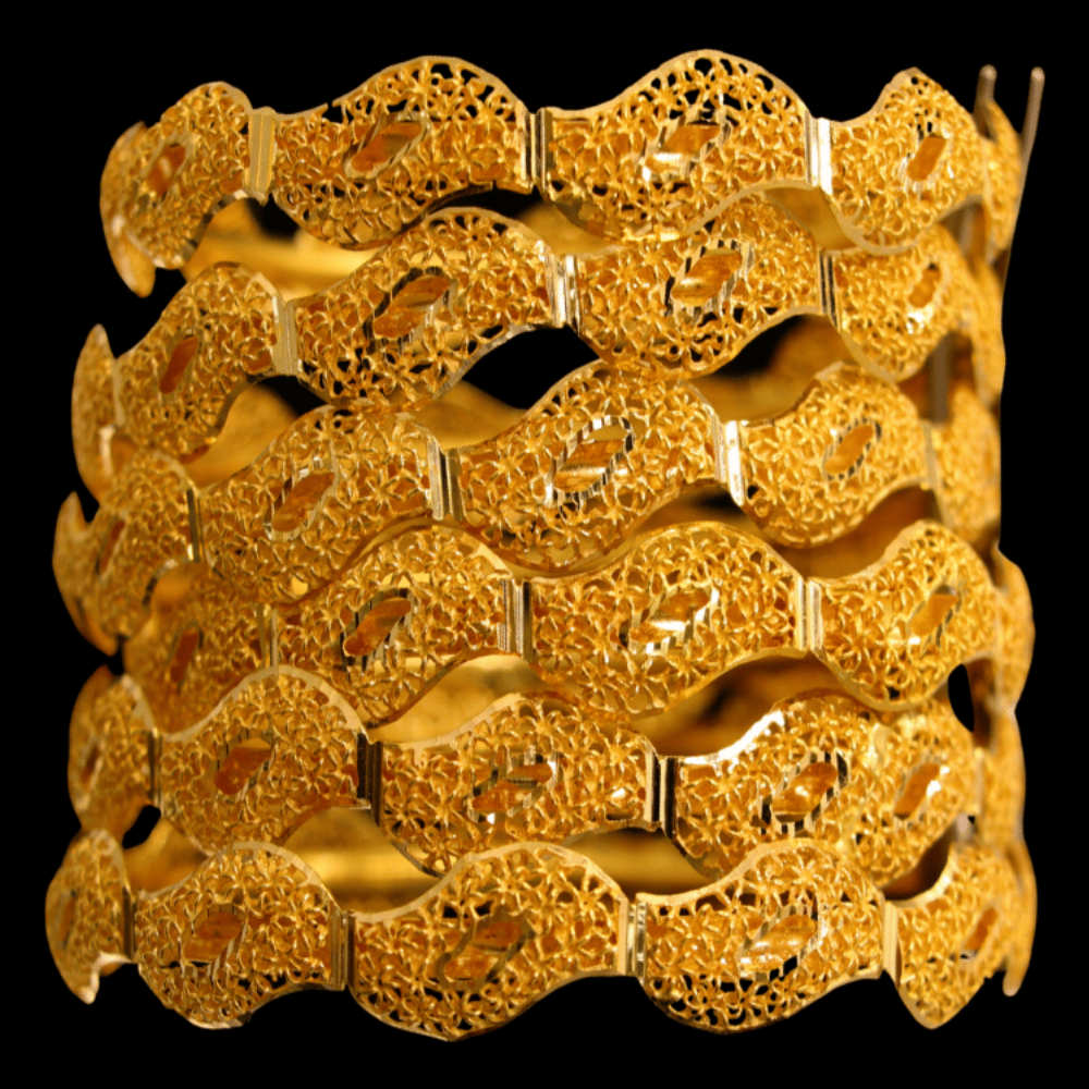 21K Gold Bangle Set – SD28892