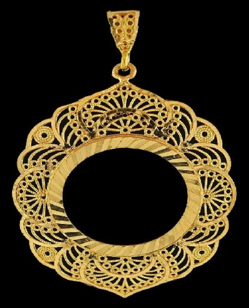 21K Gold Coin Frame – 12060