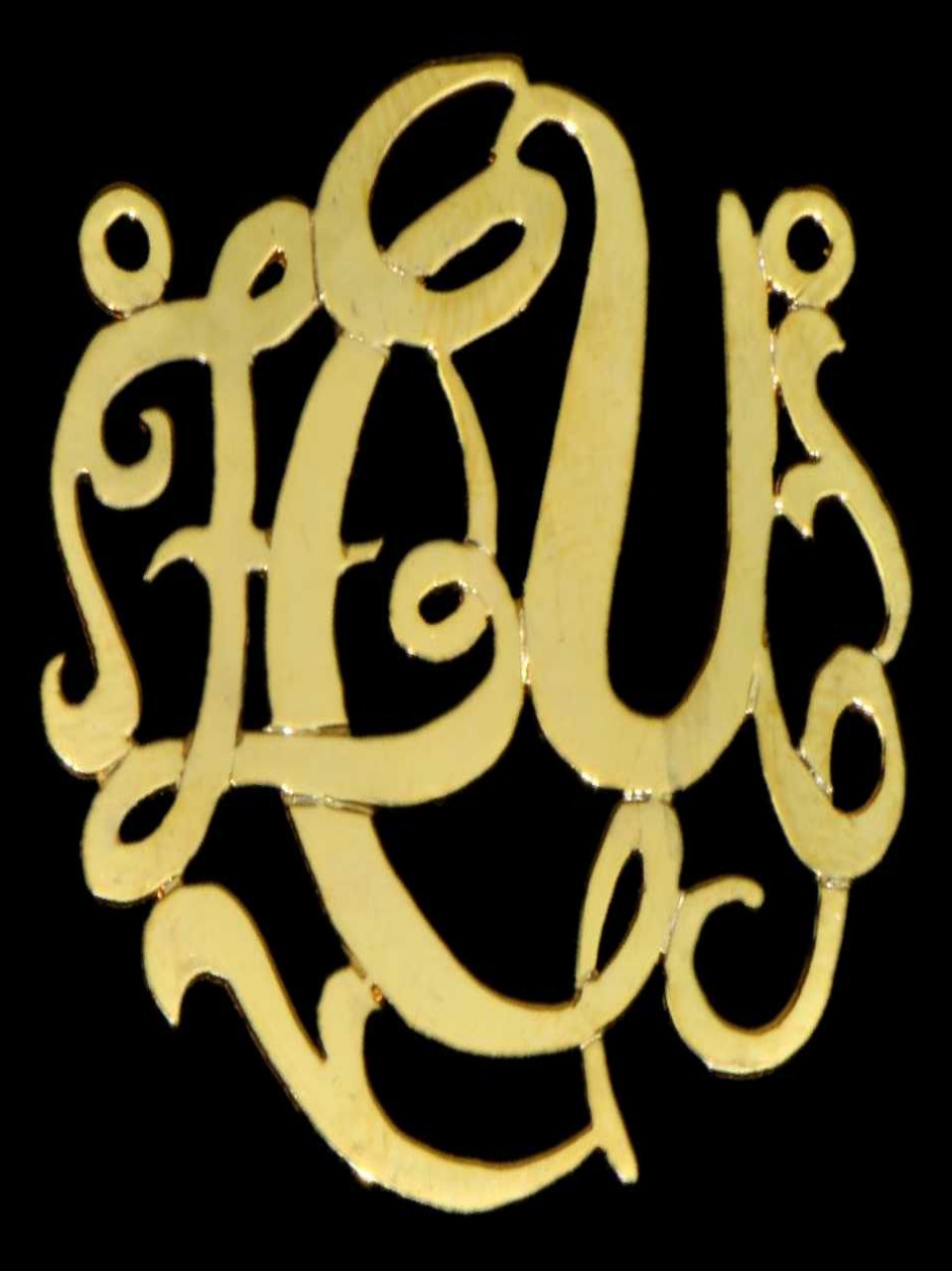 21K Personalized Nameplate Necklace – 1892