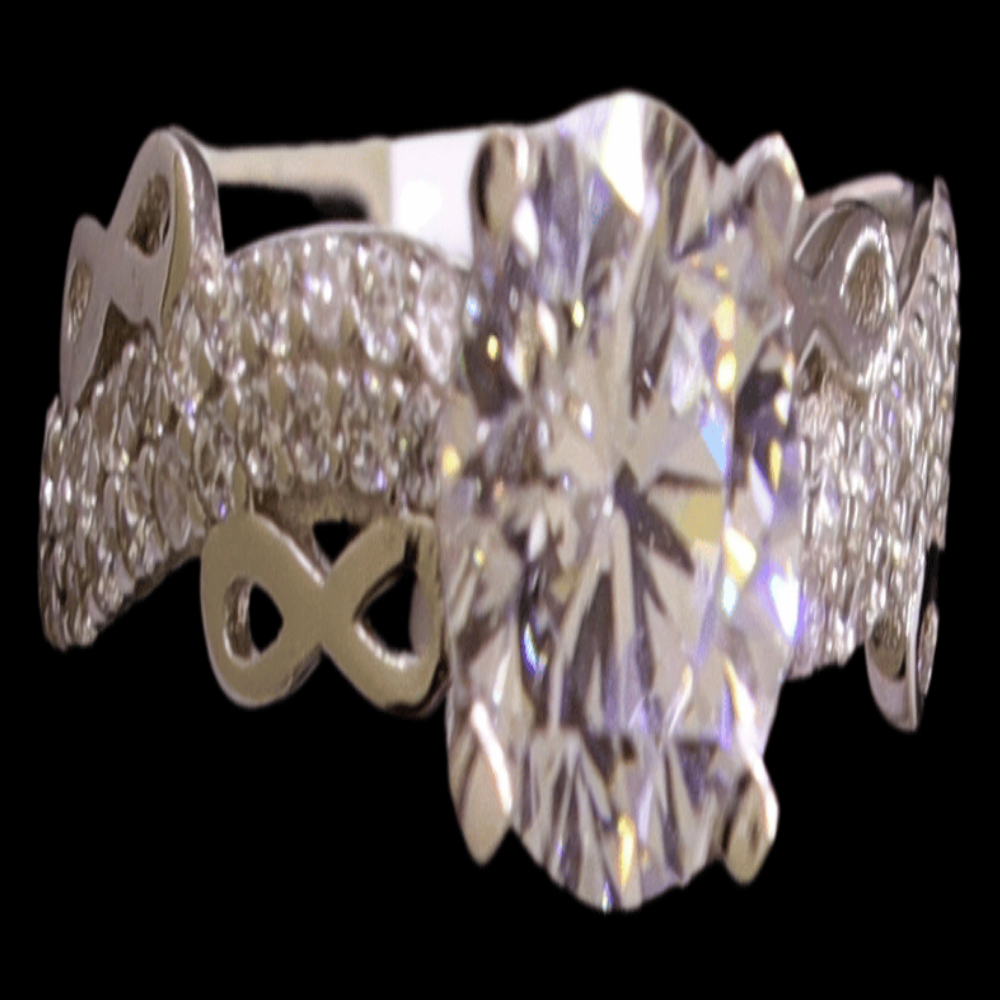 18K White Gold Bridal Ring