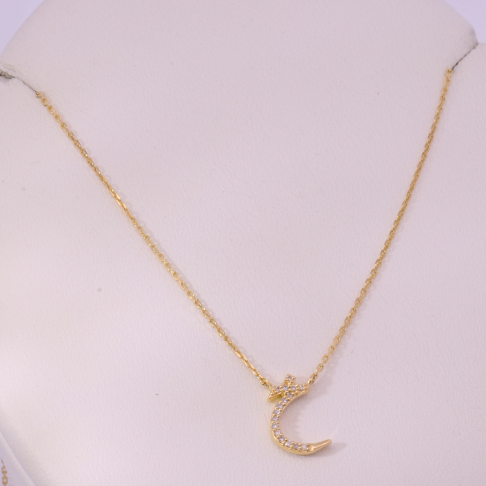 14K Yellow Gold Diamond Necklace – SW24473