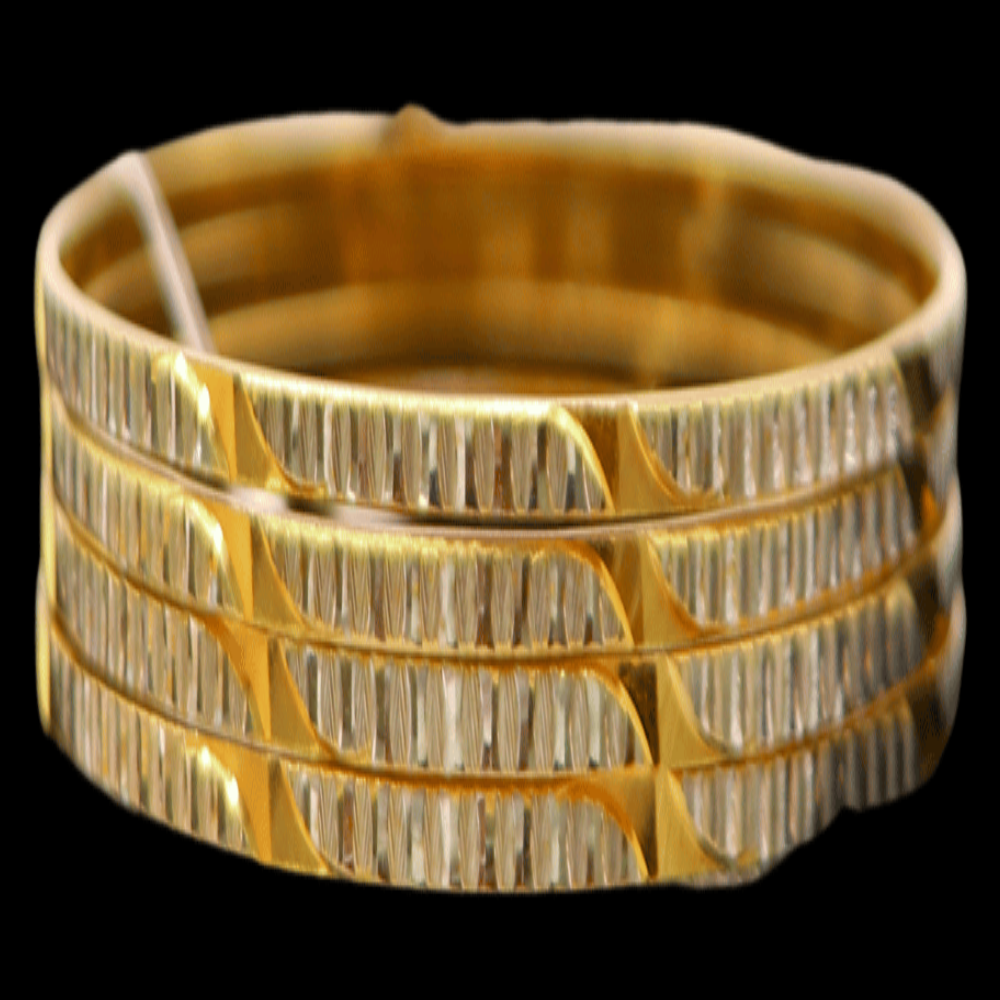 22K Gold Bangle Set, M (20) – SD33311