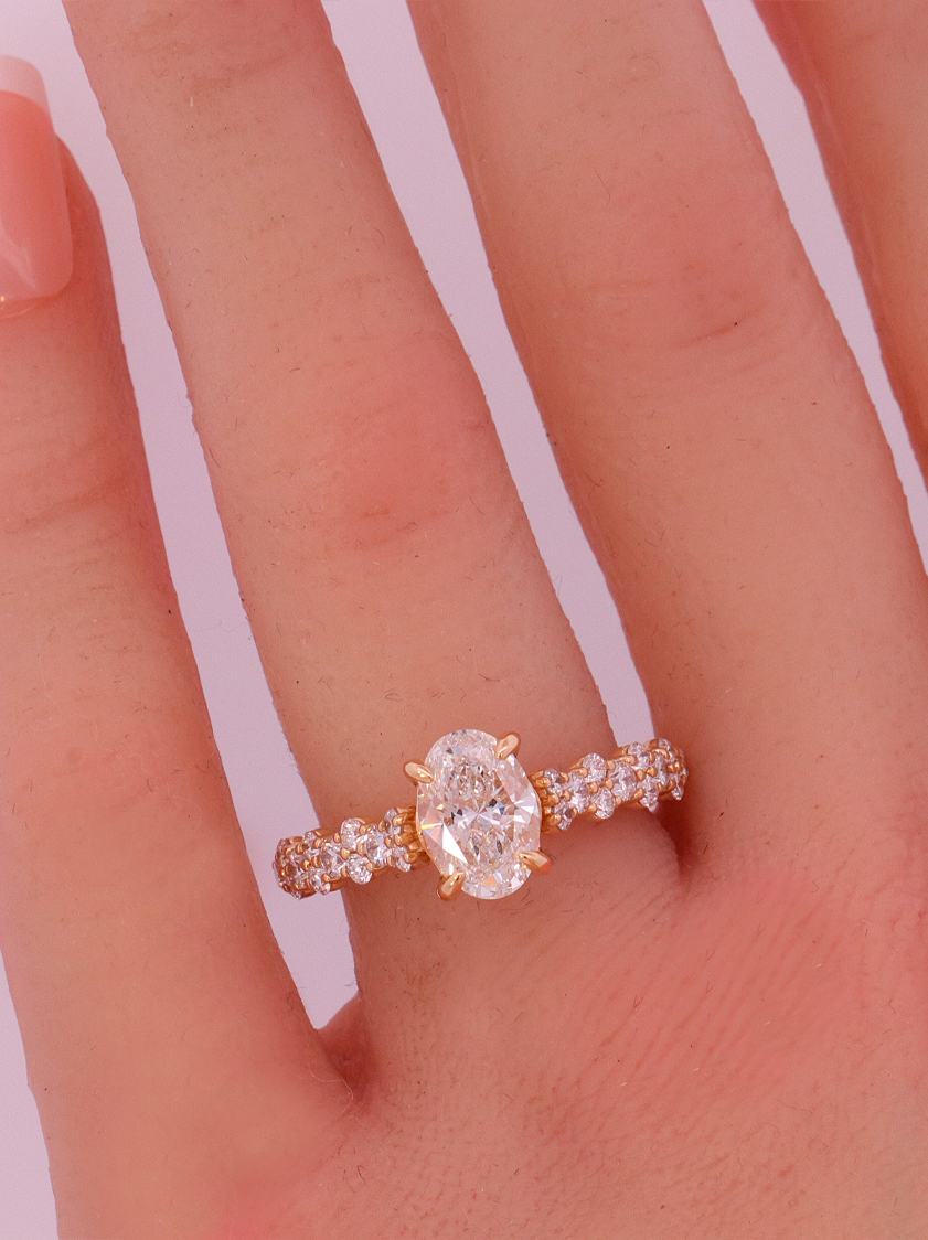 Lab-Diamond Bridal Ring