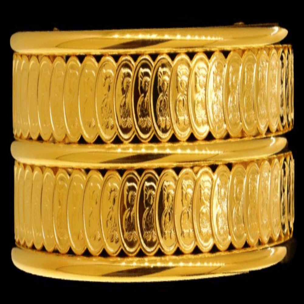 21K Gold Bangle Bracelet – 36825