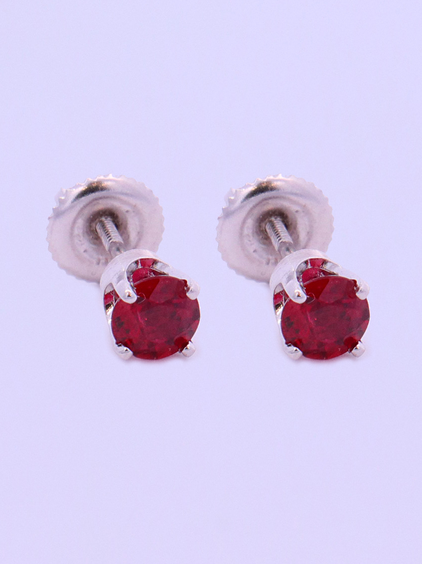 Natural Ruby Earrings