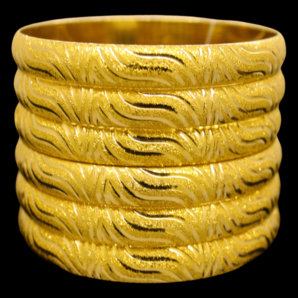 21K Gold Bangle Set, XL (22) – SW30322