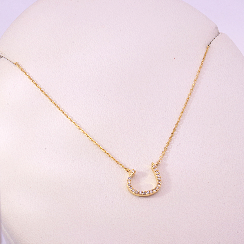 14K Yellow Gold Diamond Necklace – SW24305