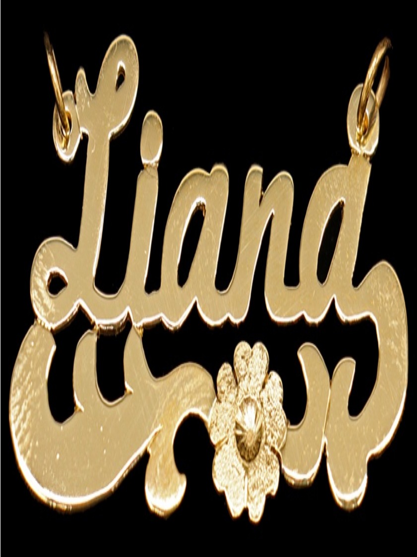21K Personalized Nameplate Necklace – 11077
