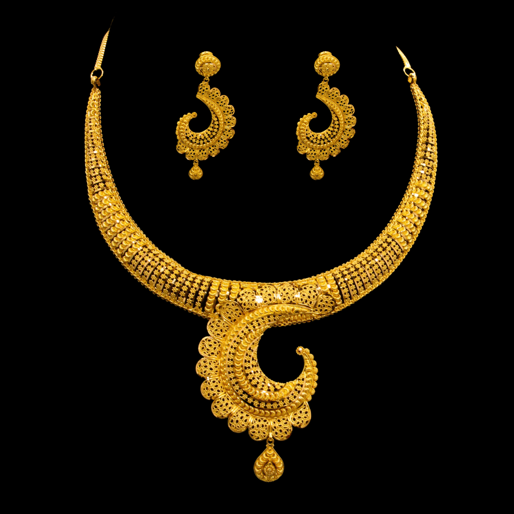 22K Short Necklace Set – SD28391