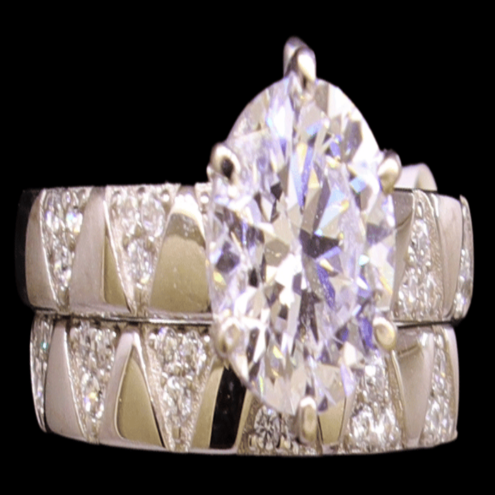 White Gold Bridal Set – Size 6 – SW30462