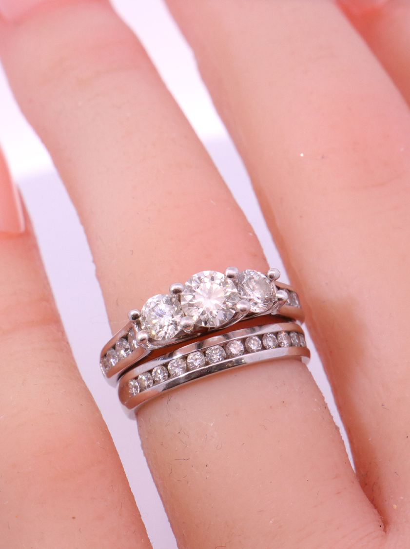 14K White Gold Diamond Bridal – SW13621 image 2 of 2