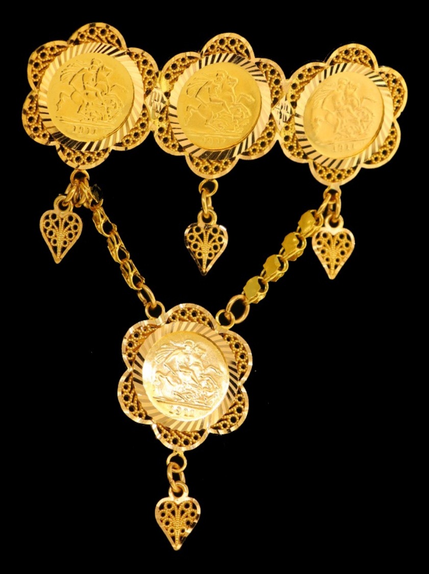 21K Gold Coins Pin