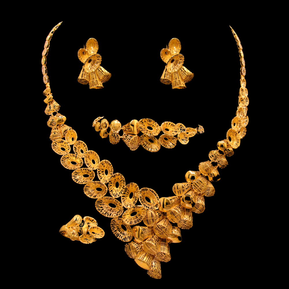 21K Gold Necklace Lazurde Set