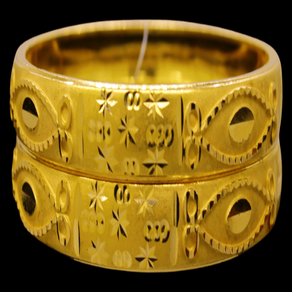 21K Gold Bangle Set, M (20) – SW30327