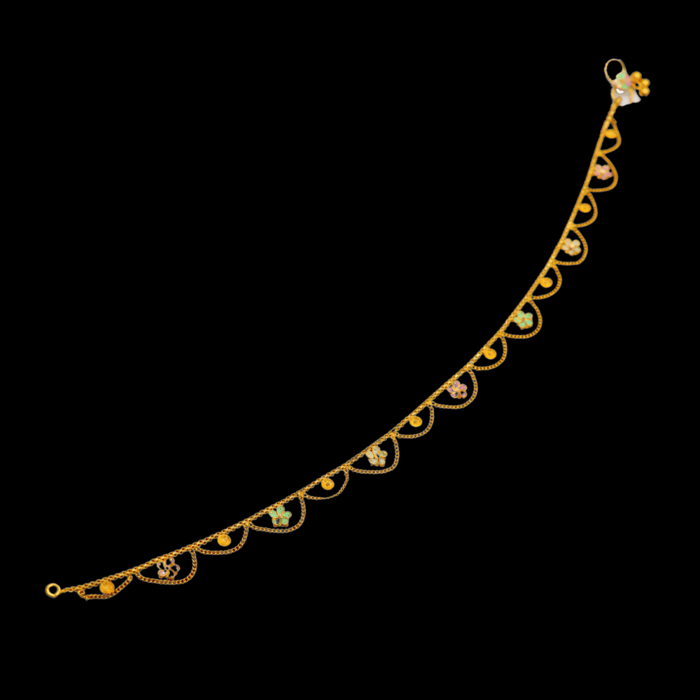 22K Gold Anklet