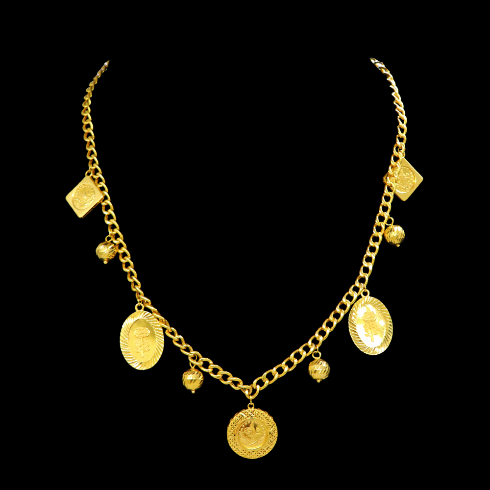 21K Gold Long Necklace – SW33571