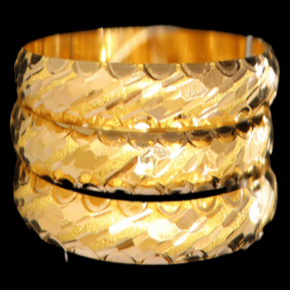 21K Gold Bangle Set, M (20) – SW33103