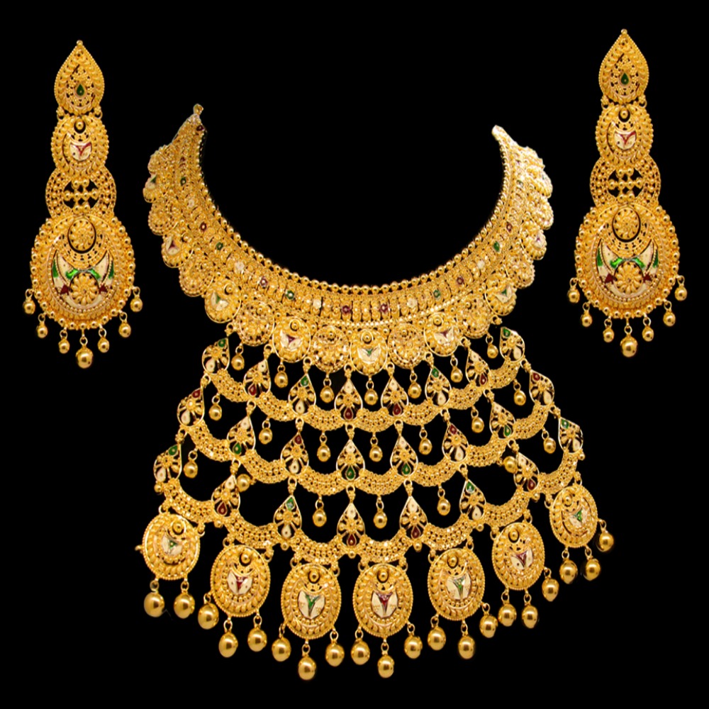 22K Gold Necklace Set