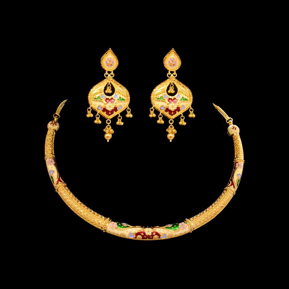 22K Gold Necklace Set